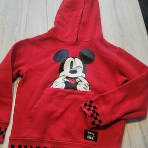 Disney Red Kids Hoodie with Mickey Mouse Design